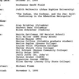 Minutes, 1995-10-20. Twenti...