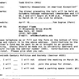 Announcements, 1996-03-10. ...