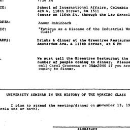 Announcements, 1979-11-13. ...