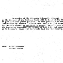 Announcements, 1980-05-15. ...