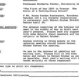 Announcements, 1983-04-26. ...