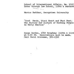 Announcements, 1983-02-22. ...