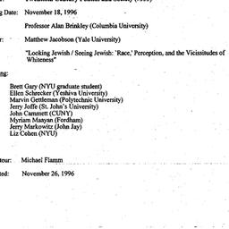 Minutes, 1996-11-18. Twenti...