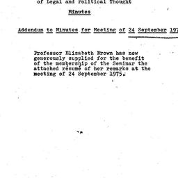 Minutes, 1975-09-24. Law an...