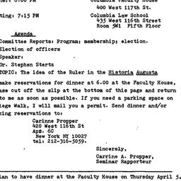 Announcements, 1990-04-05. ...