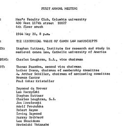 Minutes, 1964-05-26. Law an...