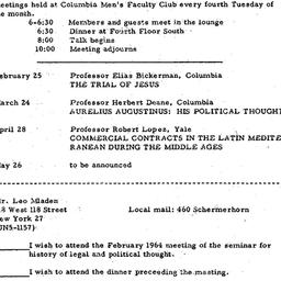Schedules, Law and Politics...