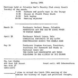 Schedules, Law and Politics...