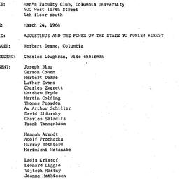 Minutes, 1964-03-24. Law an...