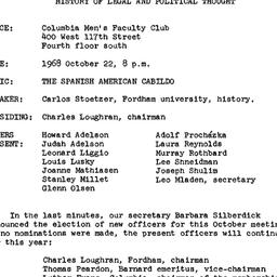 Minutes, 1968-10-22. Law an...