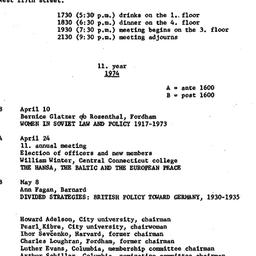 Schedules, Law and Politics...
