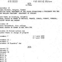 Schedules, Law and Politics...