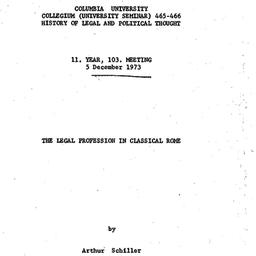 Speaker's paper, 1973-1...