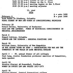 Schedules, Law and Politics...