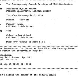 Announcements, 1994-02-24. ...