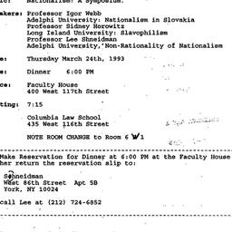Announcements, 1994-03-24. ...