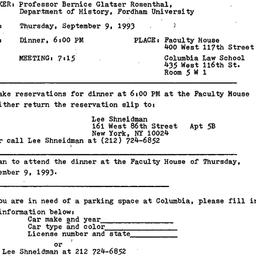 Announcements, 1993-09-09. ...