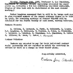 Minutes, 1966-02-15. Law an...