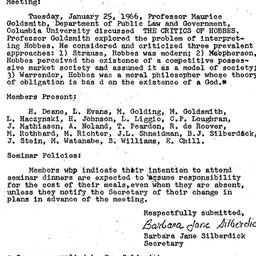 Minutes, 1966-01-25. Law an...