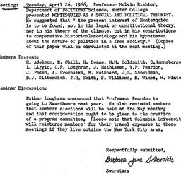Minutes, 1966-04-26. Law an...