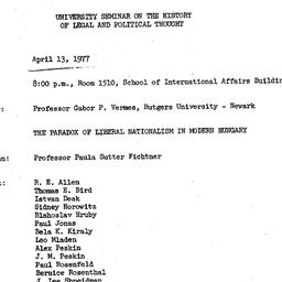 Minutes, 1977-04-13. Law an...