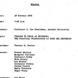 Minutes, 1976-10-28. Law an...