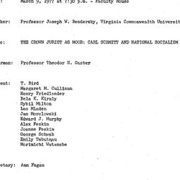 Minutes, 1977-03-09. Law an...