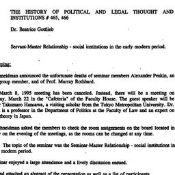Minutes, 1995-01-18. Law an...