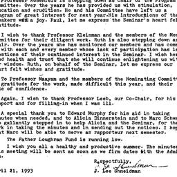 Minutes, 1993-04-21. Law an...