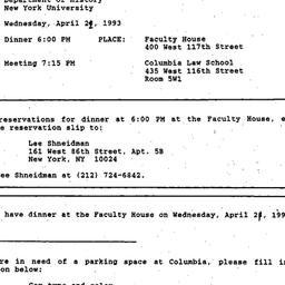Announcements, 1993-04-21. ...