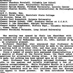 Minutes, 1992-11-14. Law an...