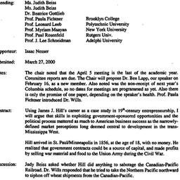 Minutes, 2000-03-09. Law an...