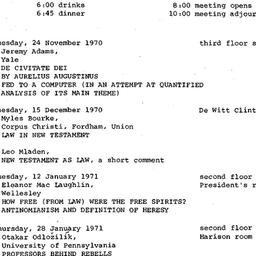 Schedules, Law and Politics...