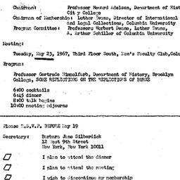 Announcements, 1967-05-23. ...