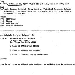 Announcements, 1967-02-28. ...