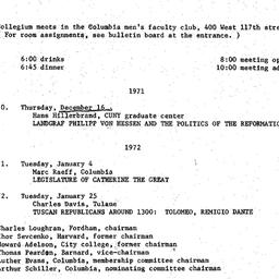 Schedules, Law and Politics...
