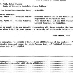 Announcements, 1980-02-27. ...