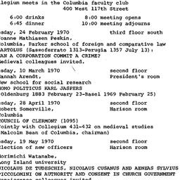 Schedules, Law and Politics...