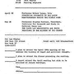 Schedules, Law and Politics...