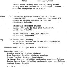 Schedules, Law and Politics...