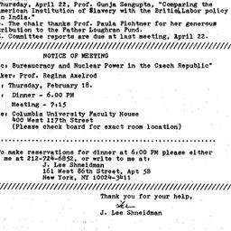 Announcements, 1999-01-25. ...