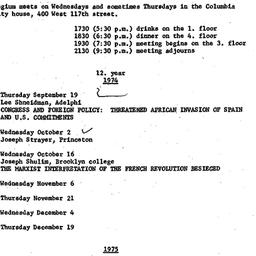 Schedules, Law and Politics...