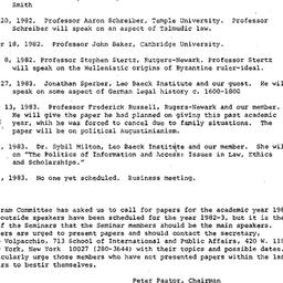 Schedules, Law and Politics...