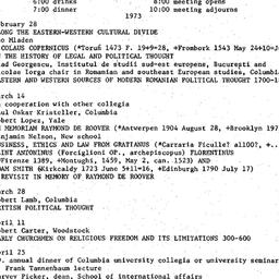 Schedules, Law and Politics...
