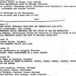 Schedules, Law and Politics...
