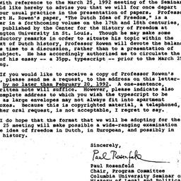 Announcements, 1992-02-06. ...