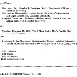 Announcements, 1968-02-27. ...