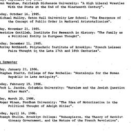 Schedules, Law and Politics...