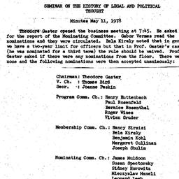 Minutes, 1978-05-11. Law an...