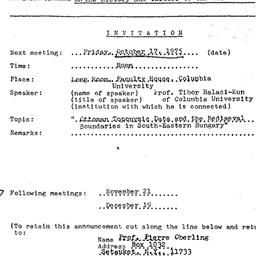 Announcements, 1975-10-17. ...
